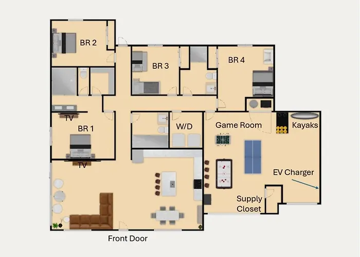 Powell Views, Hot Tub, Game Room, Kayaks *